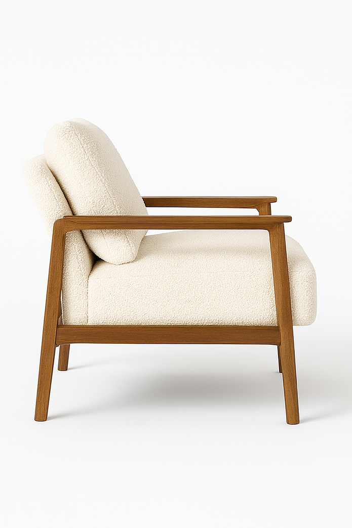 Oakstrand Armchair - Beige Modern Lounge Chair