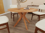 Hearthbeam dining table (Light Oak) styled in dining room