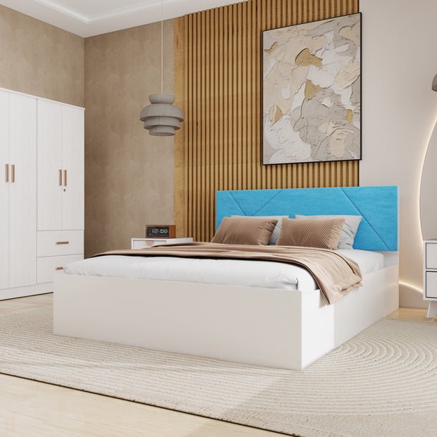 Kosha Queen Bedroom Set White & Silver Oak – DF2H