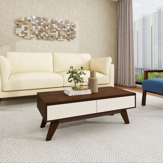 Coffee table top and leg detail — Linear Calm