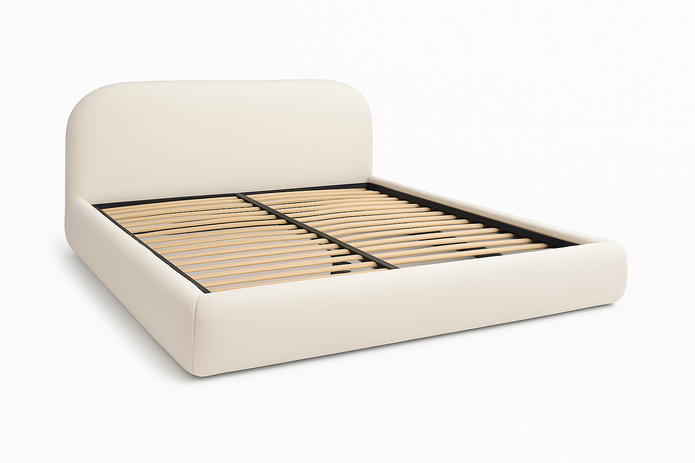 Angled view — Marais Off-White King bed