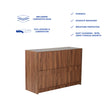 Yuko 8-Drawer Chest – Columbia Walnut Finish Wooden Storage Unit