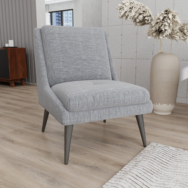 Obsidian armchair (Grey) styled in modern living