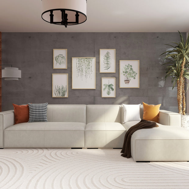 Palms 3-seater sofa (Grey) styled in modern living room