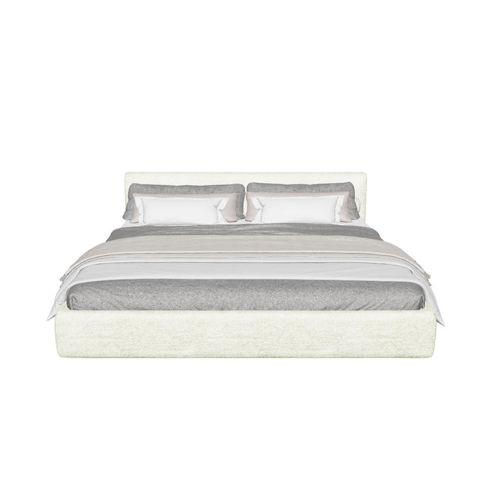 Alto Upholstered Bed - King & Queen (Beige & Light Brown)