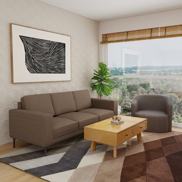 Three-seater sofa and coffee table — Terra Lume living set